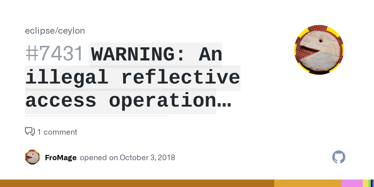 Warning An Illegal Reflective Access Operation Has Occurred - 시보드