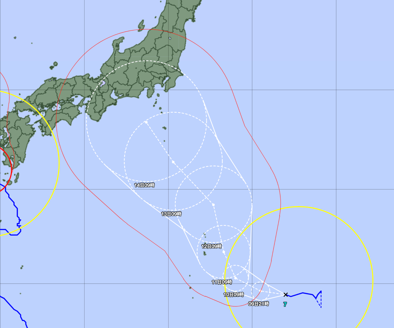 스크린샷 2023-08-09 오후 12.38.52.png (속보) 태풍 란, 광복절에 일본 도쿄 상륙 예보