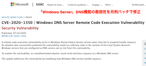 【월별 패치로 수정】&#8217;Windows Server&#8217; DNS 기능의 취약점이 17년 전부터 존재했습니다!, 시보드 블로그
