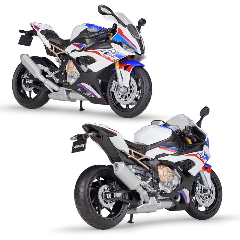 1 : 12 합금 오토바이모형 피규어 다이캐스트 WELLY 윌리 1:12 BMW 2021 S1000RR 무거운 기계 시뮬레이션 오토바이 모델 완성 된 장난감 : 크라몰
