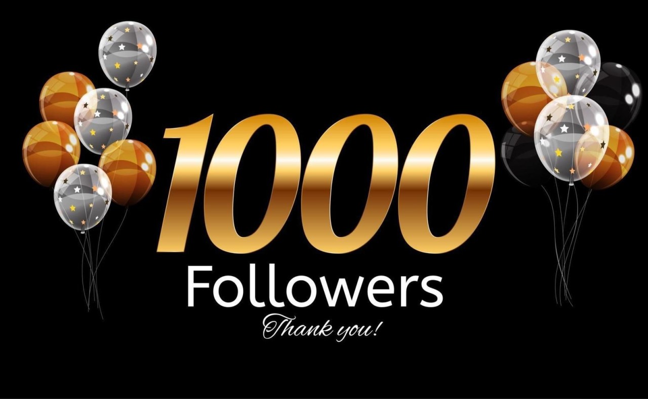 1000 Followers. Thank you. Vector Illustration Background | 1000 followers, Instagram background, Vector illustration